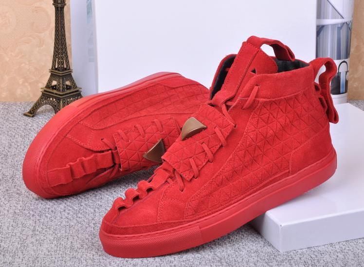 red designer sneakers