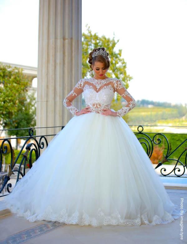 modern ball gown wedding dress