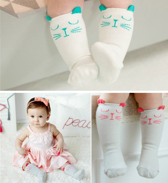 high socks for baby girl