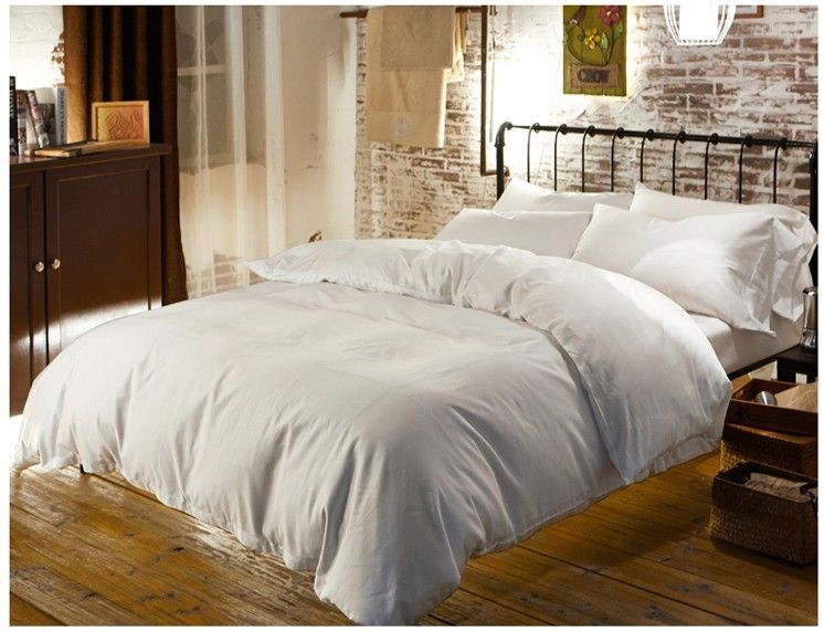 Luxury 100 Egyptian Cotton Bedding Sets Sheets Queen White Duvet