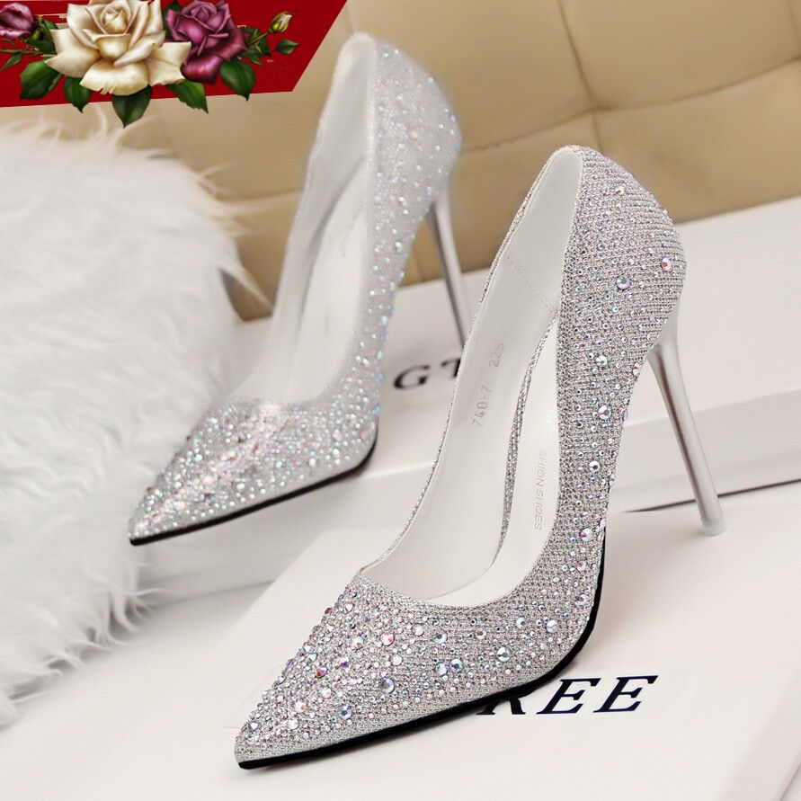 sequin wedding shoes