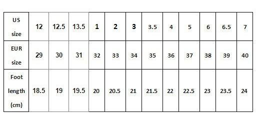 Heelys Big Kid Size Chart