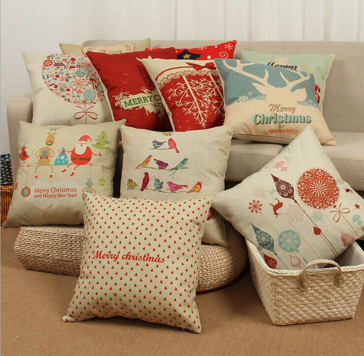 christmas cushions cotton linen 9 styles super cheap home decor cushions cojines for car decor cushion - Home Decor Cushions christmas cushions cotton linen 9 styles super cheap home decor cushions cojines for car decor cushion - Home Decor Cushions