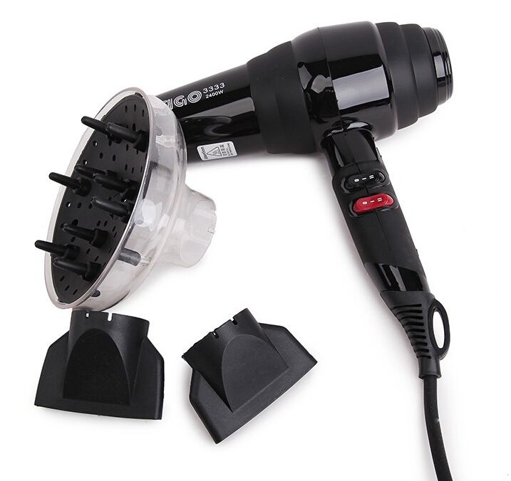 Wholesale Professional Hair Dryer Salon Hairdryer 2400W Power Blow Dry + Diffuser For Family