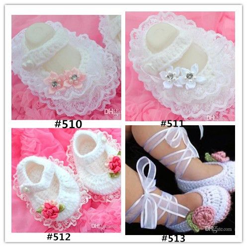 hand crochet baby booties
