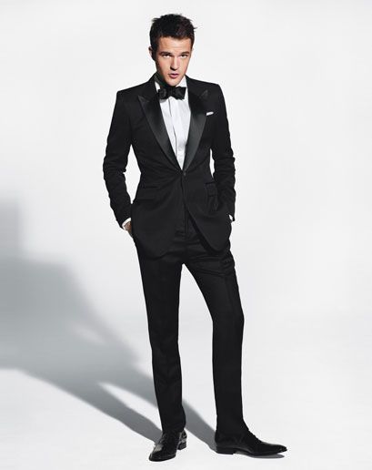 black and white prom tux