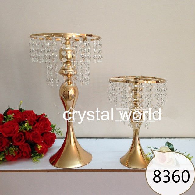 Alto ouro mental Flor Stands de Casamento 6672 Centros De Mesa para casamentos decoração 3