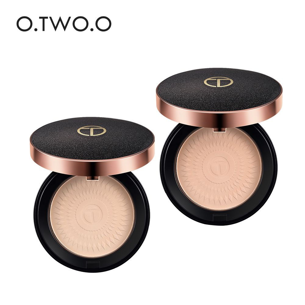 Acquista O Two O Natural Make Up Fondotinta In Polvere Oil Control Brighten Concealer Whitening Pressed Powder With Puff 6054 A 3 Dal Bond50 Dhgate Com