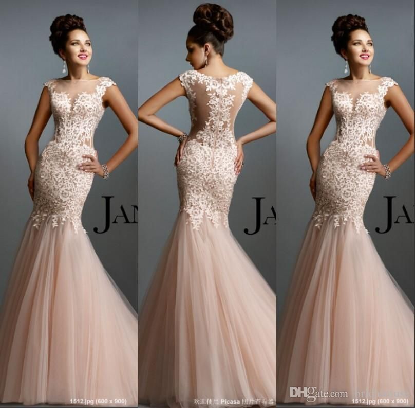 blush color formal dresses