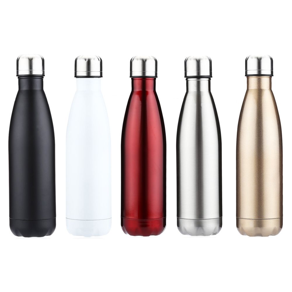 Bike Bicycle Camping Stainless Steel Water Bottle Vacuum Insulation Cup 0.5L 