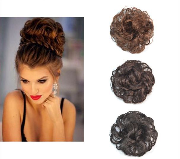 Sara Woman Chignon Buns Kinky Curly Synthetic Hair Bun Extension 13CM*13CM Black & Brown Chignon Clip in Buns Hairpiece Toupee Updo Hair Sara Woman Chignon Buns Kinky Curly Synthetic Hair Bun Extension 13CM*13CM Black & Brown Chignon Clip in Buns Hairpiece Toupee Updo Hair