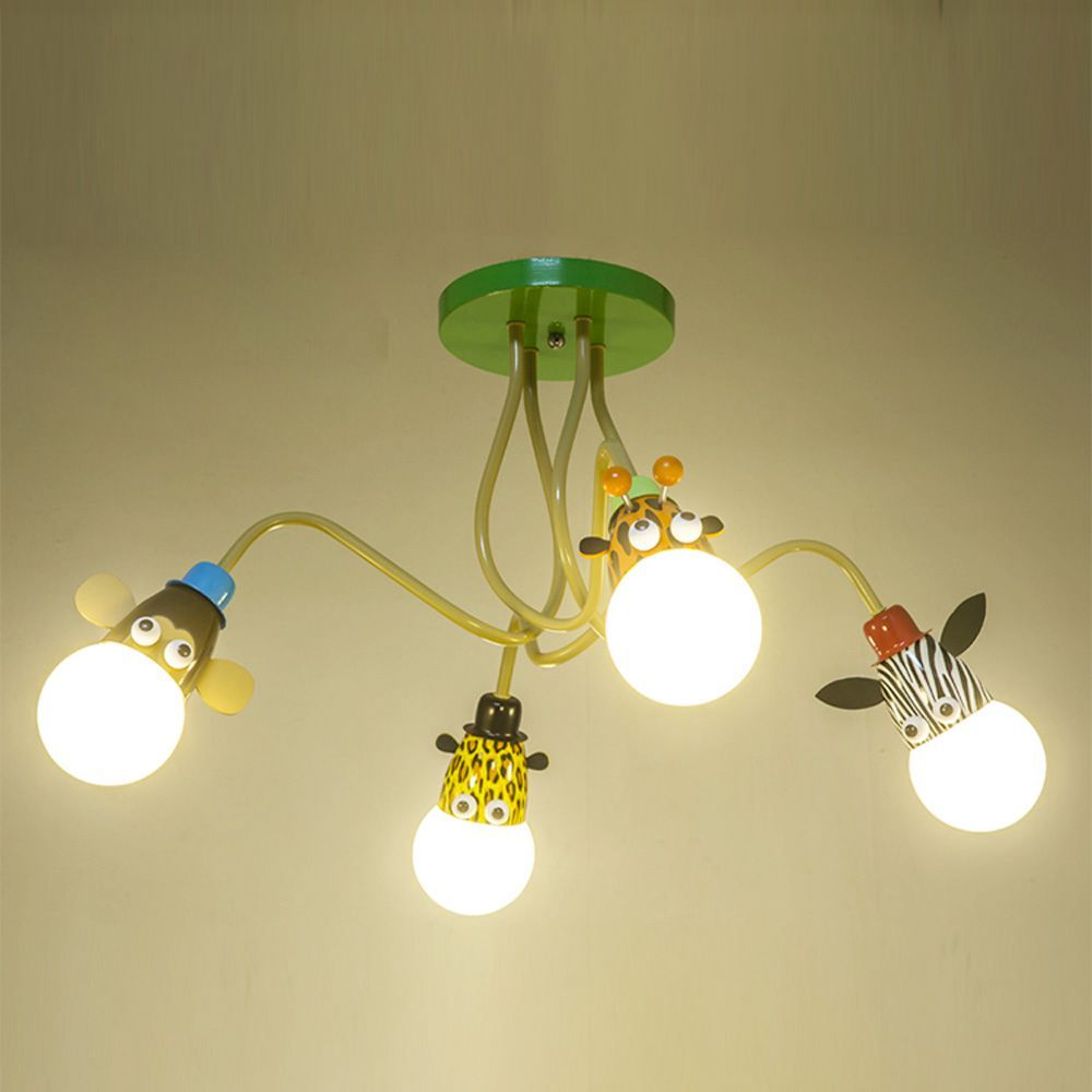 Oovov Cartoon Animal Boy Girl Room Ceiling Fixtures Kid S Bedroom