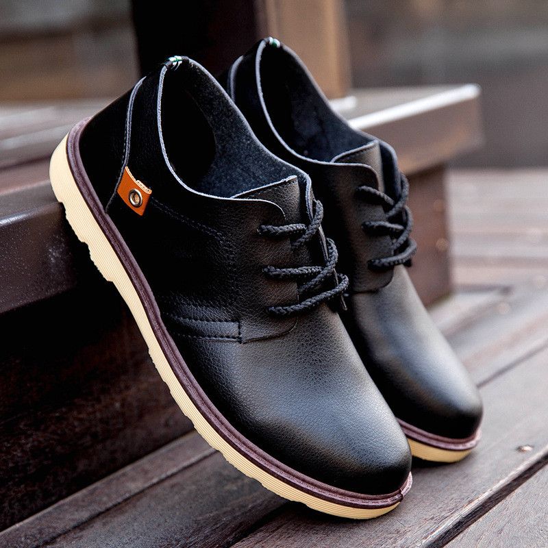 leather new shoes