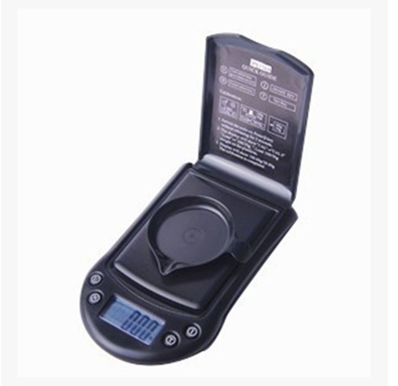 Diyife Escala de Bolsillo de Precisión Escala de Cusine con Pantalla LCD y Función de Tara Báscula Digitales de Precisión, 500g/0.01g Báscula de Joyería Baterías Incluidas