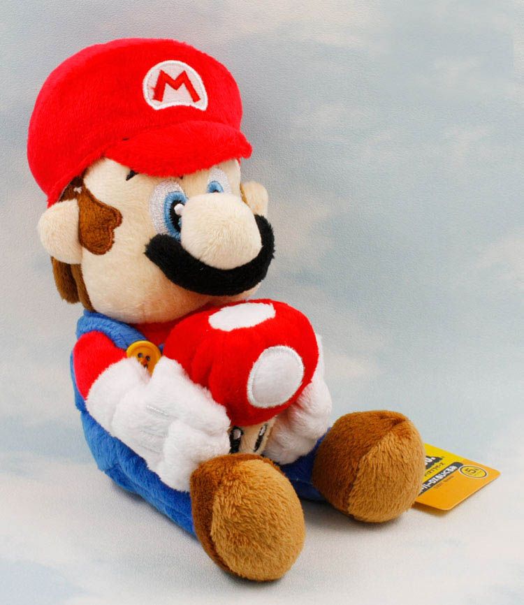 fire mario plush toy