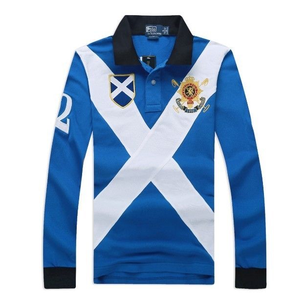 black watch polo team long sleeve