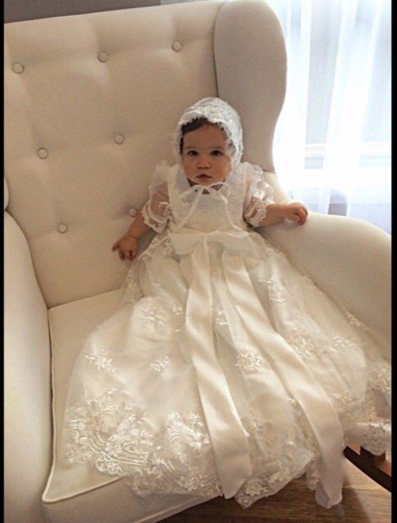 Compra Elegantes Vestidos De Bautizo Con Mangas Para Niñas Vestidos De  Bautismo Bautismo Toga De Encaje Vestido De Primera Comunicación Para Bebés  Barato | Entrega Rápida Y Calidad | Es.Dhgate