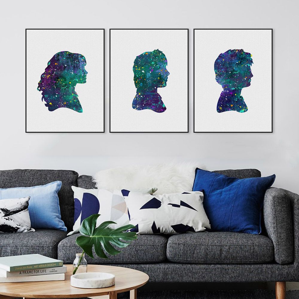 2020 Triptych Original Watercolor Pop Movie Harry Potter Canvas Art Print Poster Wall Pictures Kids Room Home Decor Painting No Frame From Lyq669 16 09 Dhgate Com