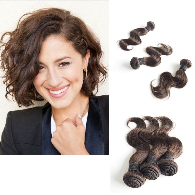 100 Unprocessed Virgin Human Hair Weave 10inch Hair Ombre Colored