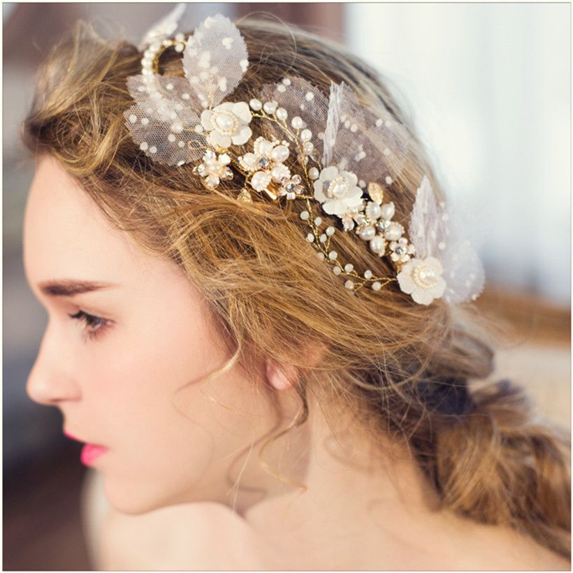Vintage Wedding Bridal Hair Accessories Headpiece Clips Jewelry