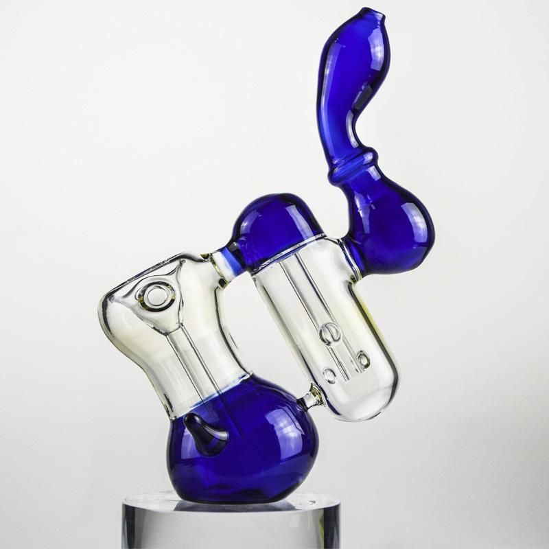 USA Seller 8/'/' Haterade Bubbler Water Pipe Bong Hookah Recycler 14mm White