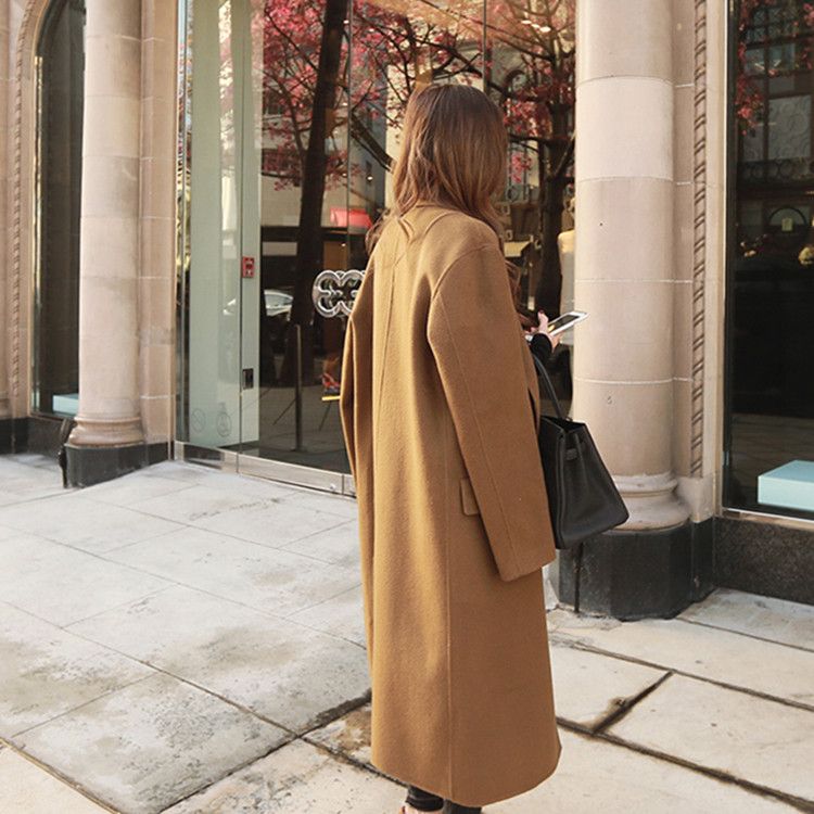 Abrigo Mujer Otoño Invierno 2017 Camel Abrigos Largos Para Mujeres