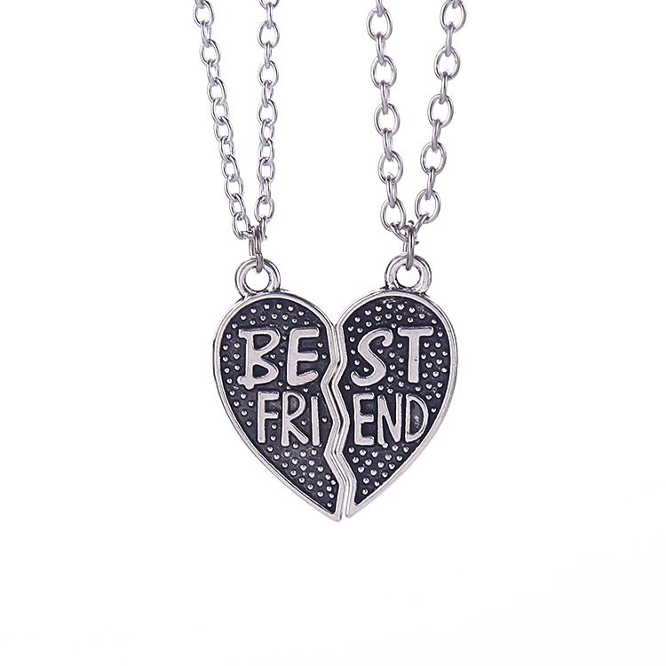 Satin Al Bff Best Friend Kirik Kalp Kolye Antik Gumus Kalp Ortak Kolye Kolye Kadinlar Icin Moda Taki Damla Gemi 161560 Tl0 79 Dhgate Comda