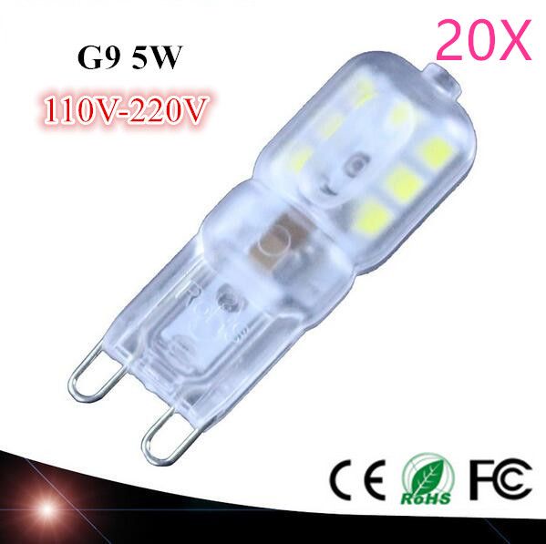 20x New G9 Led Lamp 5w Ac 110v 240v Bulb Smd 2835 Light 20x New G9 Led Lamp 5w Ac 110v 240v Bulb Smd 2835 Light Replace 30 40w Halogen Review Brightest From Lihaomin