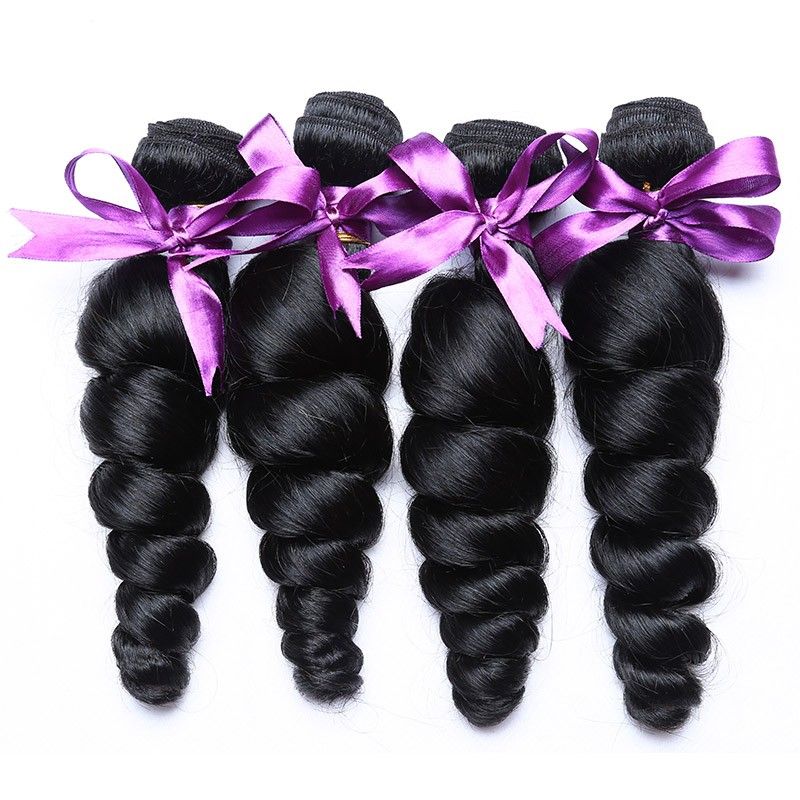 Miss Lula Hair 4 Bundles Brazilian Loose Wave Virgin Hair 6a