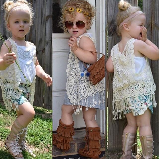 Acheter Pas Cher 16 Ins Hot Bebe Fille Enfants Floral Crochet Gilet Crochete Dentelle Creuse Tricot Chale Robe Manteau Cardigan Poncho Tops Glands Mignons Franges Du 5 43 Fr Dhgate