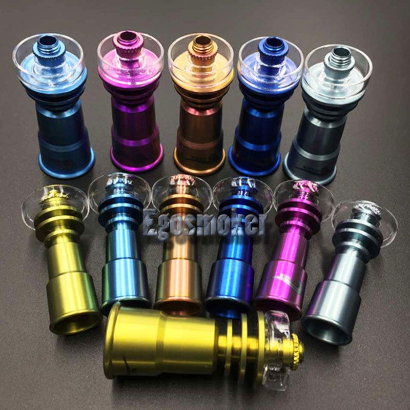 2020 Titanium Nail With Quartz Dish Anodizing Color Quartz Nail Smoking