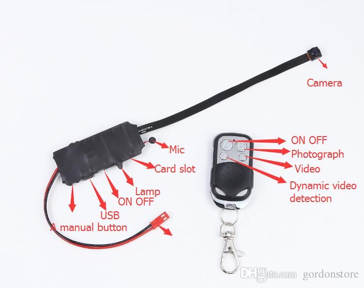 HD 1080P DIY Module SPY Hidden Camera Video MINI DV DVR Motion Remote Control