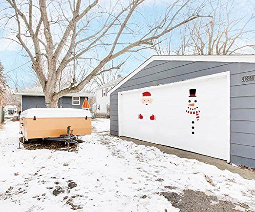 Christmas Decorations Snowman Santa Claus Door Wall Window Clings