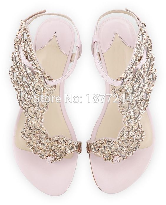 Party wear flat footwear for ladies Clearance