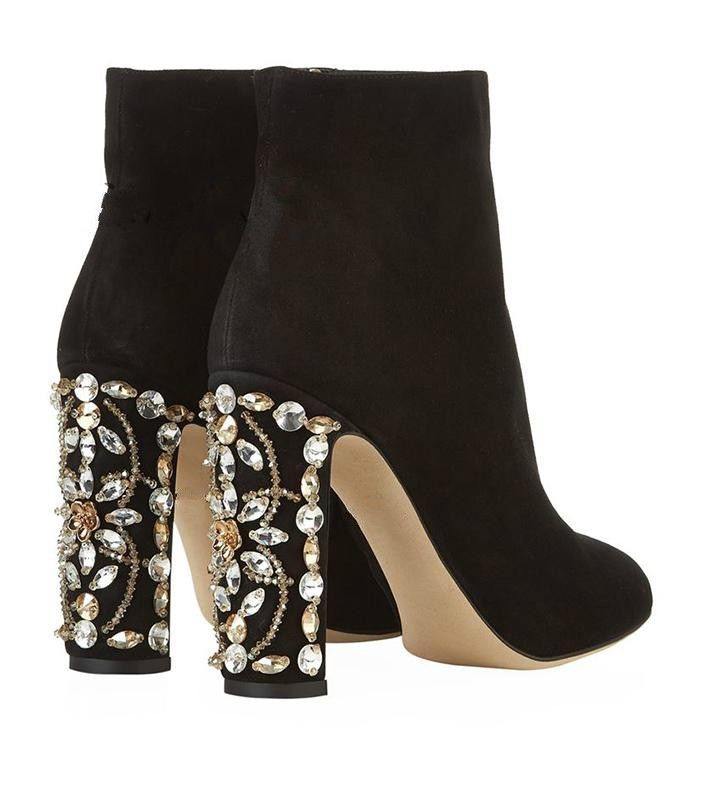 diamond heel boots