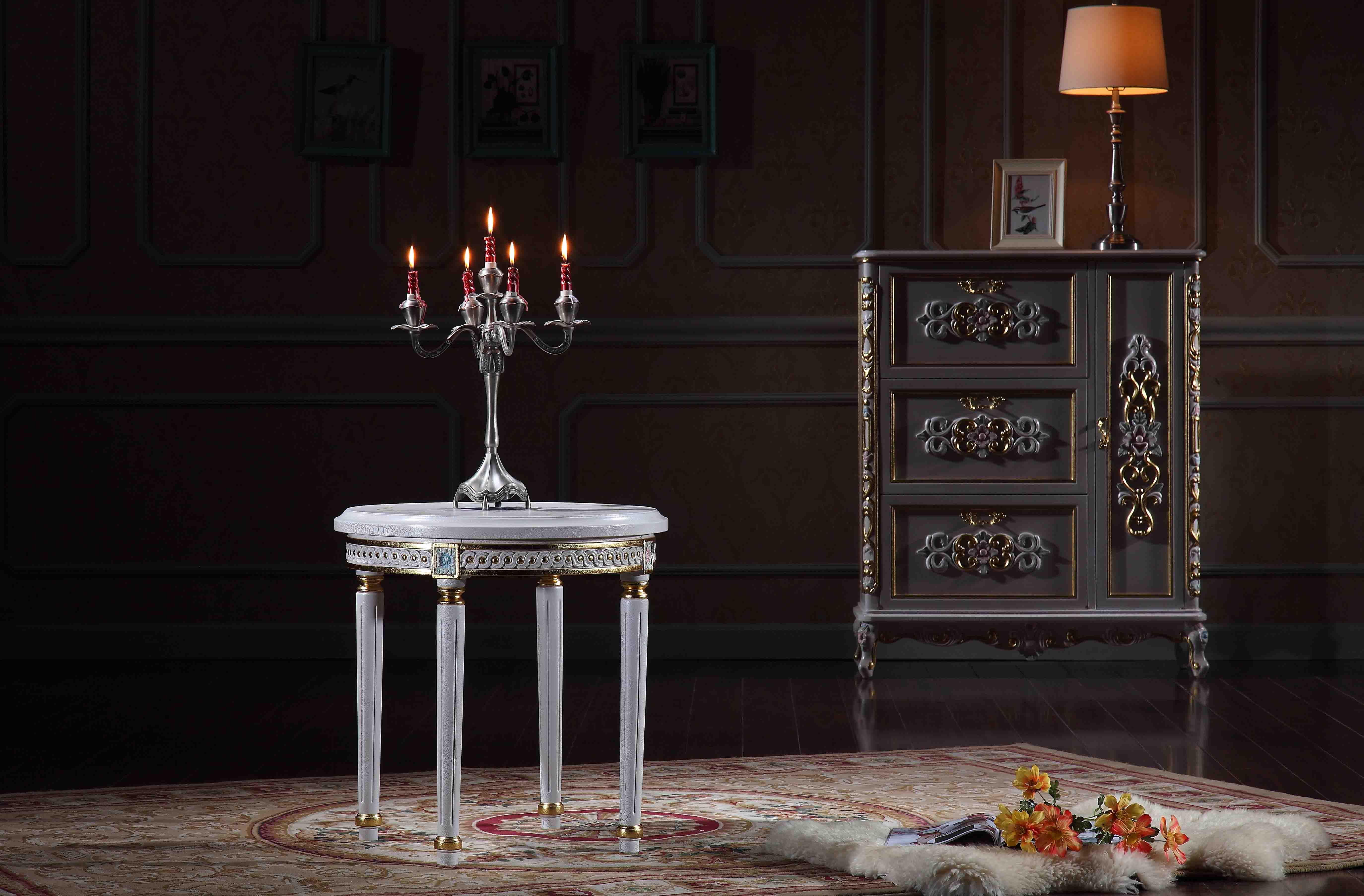 Compre Muebles De Salon Clasicos De Alta Gama Mesa De Centro Clasica Francesa Con Dorado De Pan De Oro Mesa De Centro Redonda Italiana A 379 37 Del Fpfurniturecn Dhgate Com