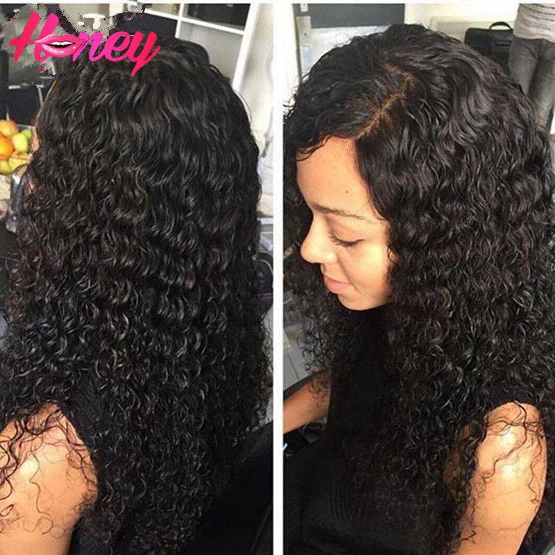 7a Grade Wet Curly Brazilian Hair Full Lace Wig 8 26 Lace