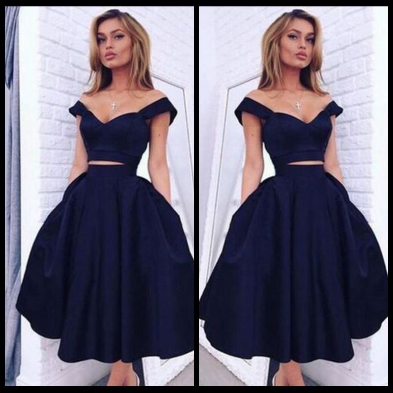 navy blue two piece