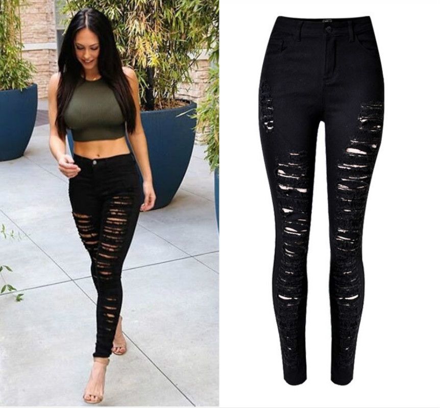 black high waist skinny jeans womens