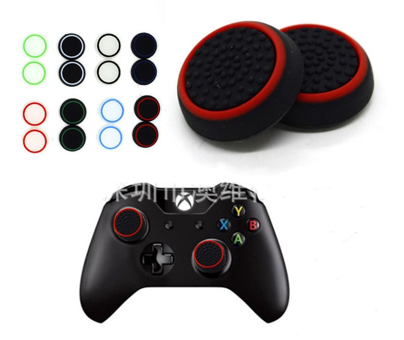 Compre 4pcs Controller Silicone analógico Thumb Stick Grip Cap