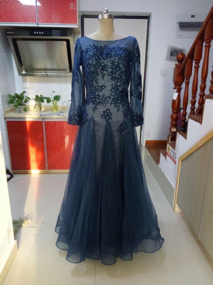 plus size navy blue and yellow dress