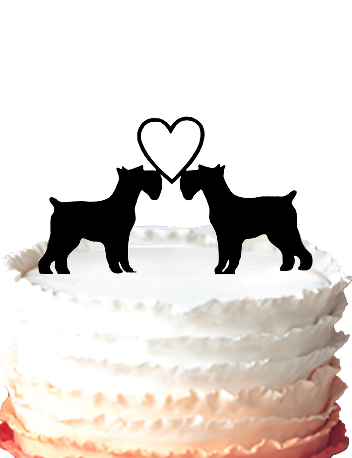 schnauzer cake topper