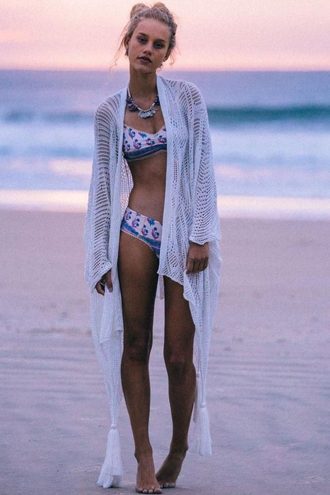 bathing suit with robe