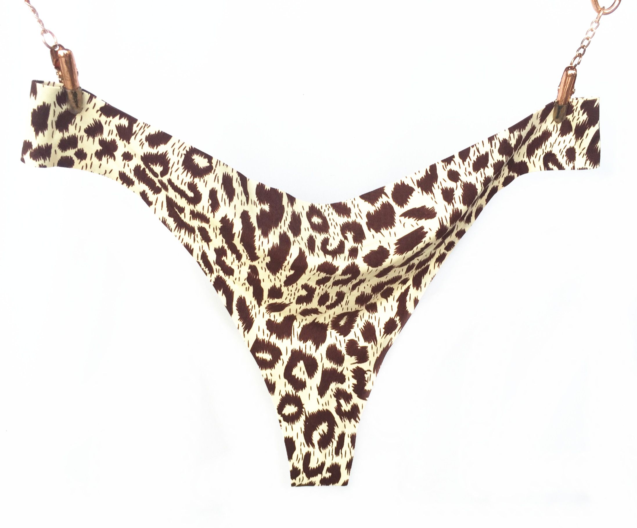 string leopard femme