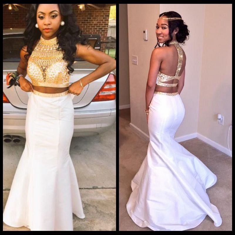 two piece fitted homecoming dresses