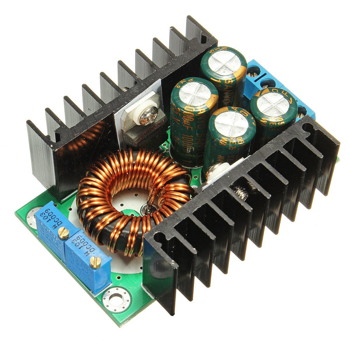 12A 300W 7-32V to 0.8-28V DC-DC CC CV Buck Converter Step-down Power Module WT