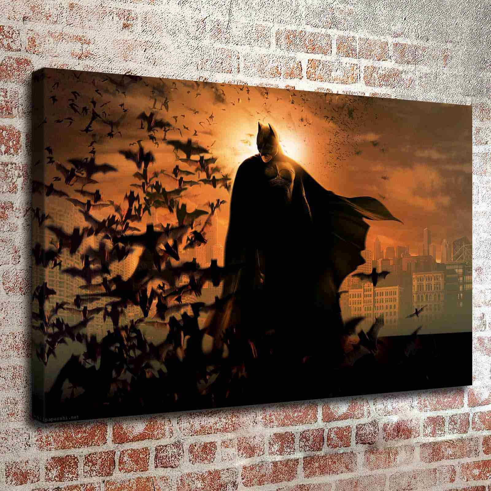 Art Oil Painting Print On Canvas Home Decor The Batman Framed