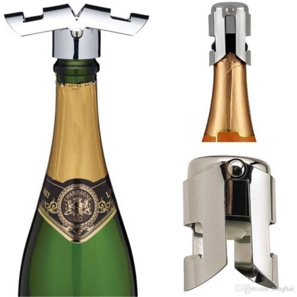 Stainless Steel Champagne Vacuum Sealed Sparkling Wine Bottle Stopper Plug Stainless Steel Champagne Vacuum Sealed Sparkling Wine Bottle Stopper Plug