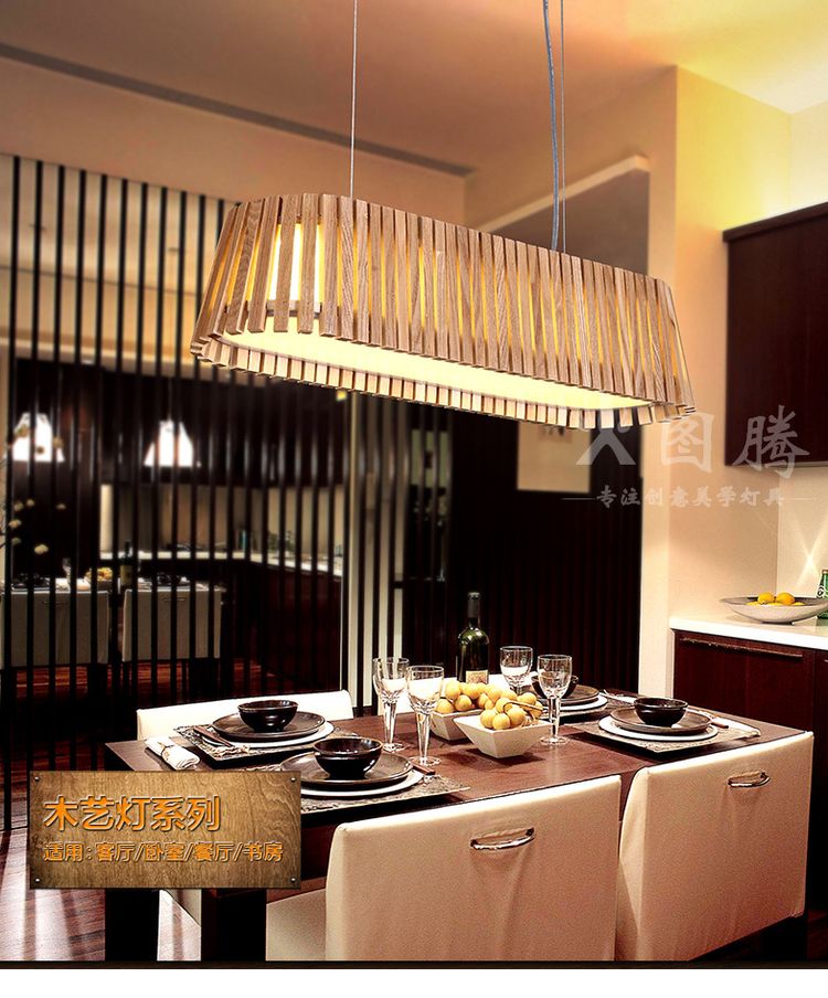 Modern Style Marble Candle Droplight Rectangle Wooden Led Pendant Modern Style Marble Candle Droplight Rectangle Wooden Led Pendant Lamp Fixtures For Dining Room Hanging Light