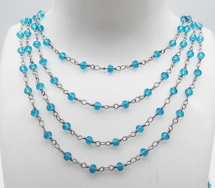 blue crystal beads